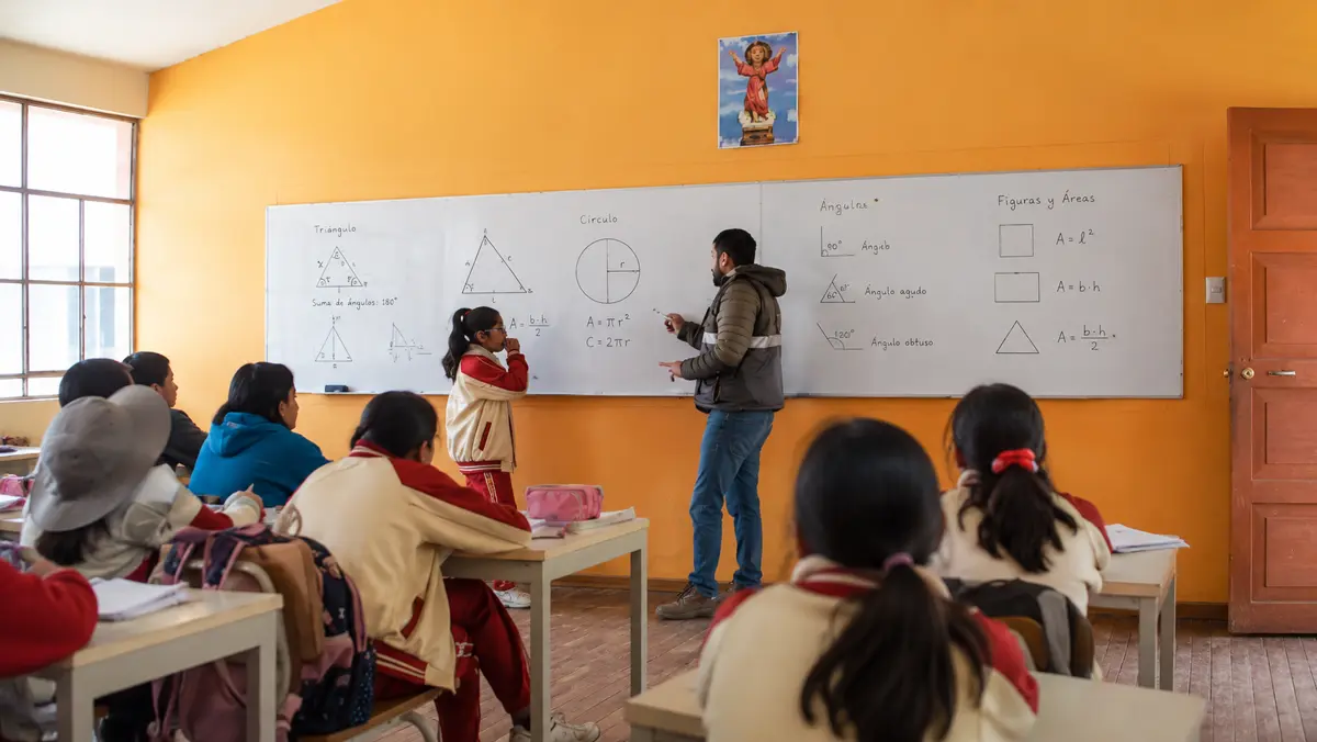 Imagen ilustrativa de aula para la ruta de Geometría
